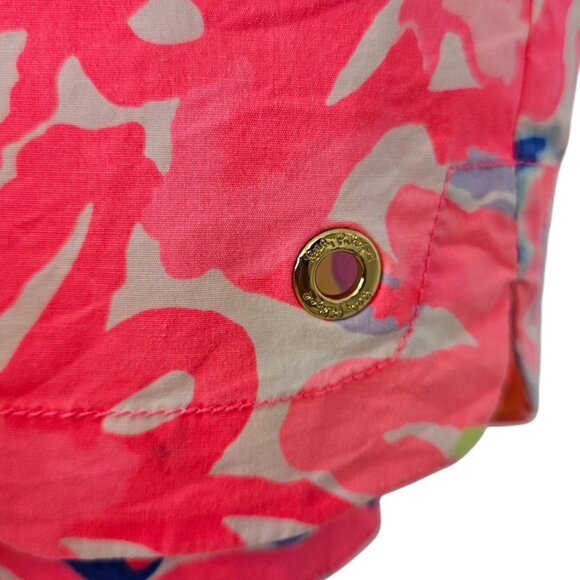 Lilly Pulitzer Oceanview Pull On Board Shorts, Colourful, Cotton, Size Small - Picture 5 of 9